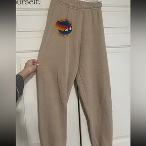 Aviator Nation Light Tan Joggers